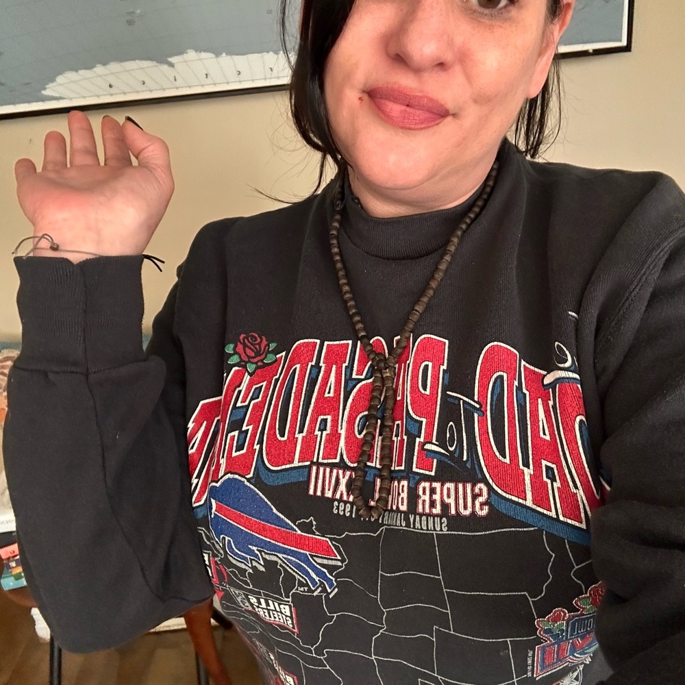 Black Graphic Sweatshirt